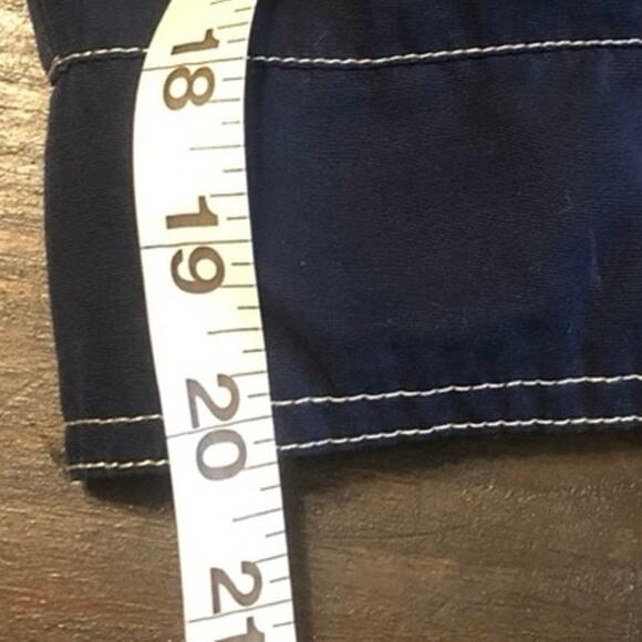 Nike Parachute Pants Womens Small Tech Cargo Crop Blue Cotton Outdoors Utility - Picture 11 of 13